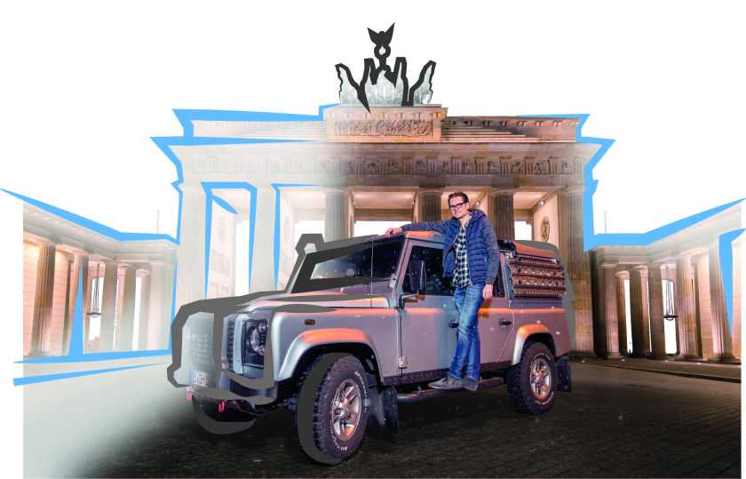 Defender in Berlin nach Illistrator